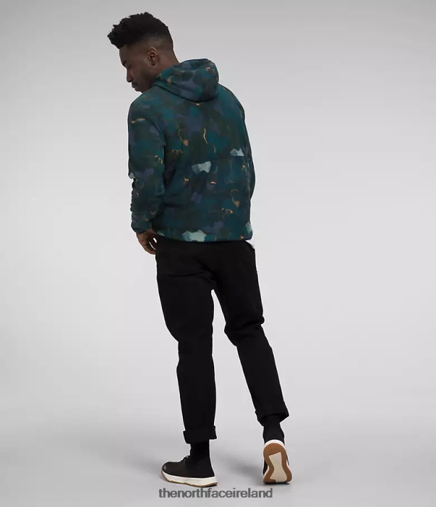 Clothing The North Face Men Alpine Polartec 100 Pullover Summit Navy Camo Texture Print 4VP2RZ116