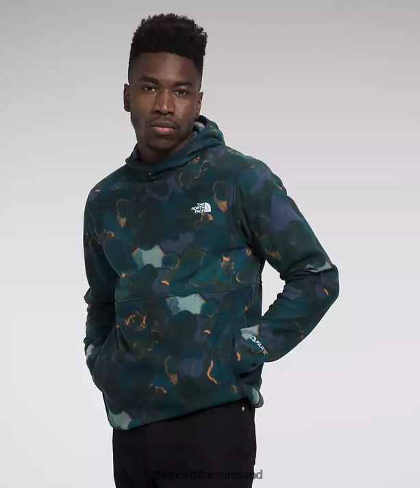Clothing The North Face Men Alpine Polartec 100 Pullover Summit Navy Camo Texture Print 4VP2RZ116