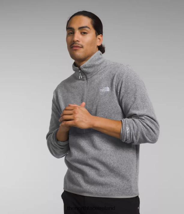 Clothing The North Face Men Alpine Polartec 100 -Zip TNF Medium Grey Heather 4VP2RZ777