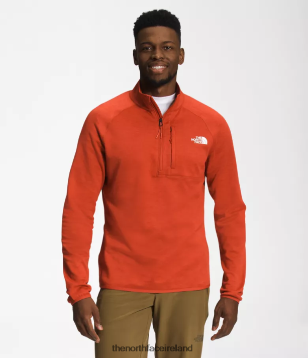 Clothing The North Face Men Canyonlands -Zip Rusted Bronze Heather 4VP2RZ410