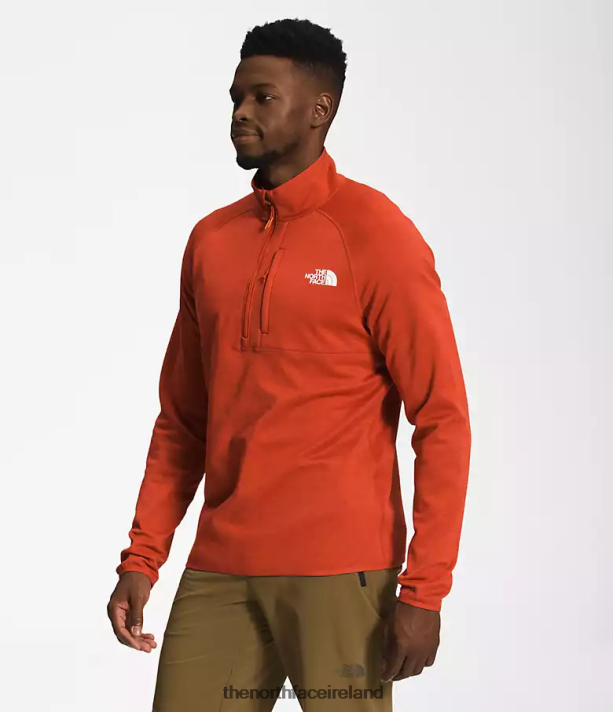 Clothing The North Face Men Canyonlands -Zip Rusted Bronze Heather 4VP2RZ410