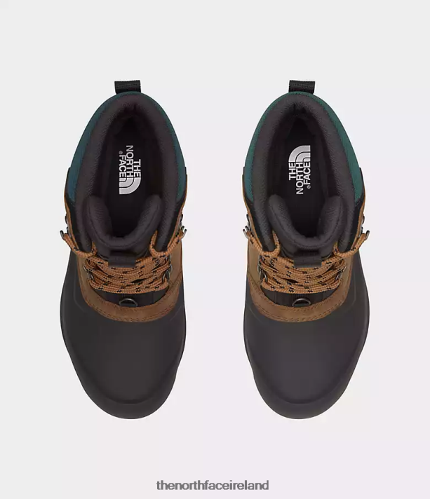 Footwear The North Face Men Chilkat V 400 Waterproof Boots Toasted Brown/TNF Black 4VP2RZ1267