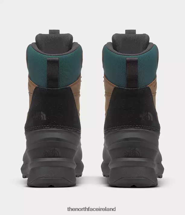 Footwear The North Face Men Chilkat V 400 Waterproof Boots Toasted Brown/TNF Black 4VP2RZ1267