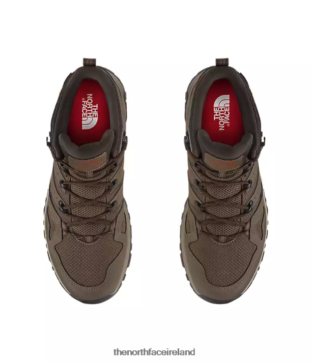 Footwear The North Face Men Hedgehog Fastpack II Mid WP Boots Bipartisan Brown/Coffee Brown 4VP2RZ1218