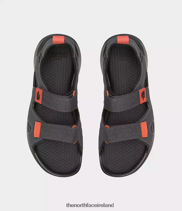 Footwear The North Face Men Hedgehog Sandals III Asphalt Grey/Retro Orange 4VP2RZ553