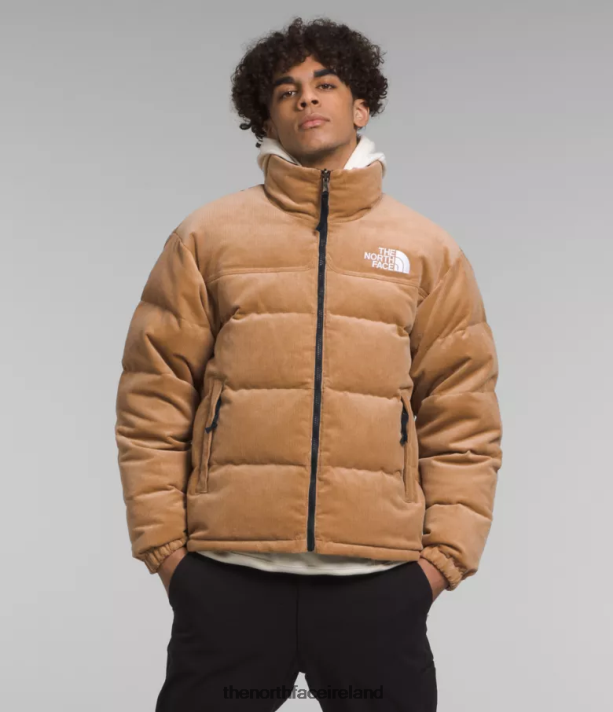 Clothing The North Face Men 92 Reversible Nuptse Jacket Almond Butter/TNF Black 4VP2RZ1203