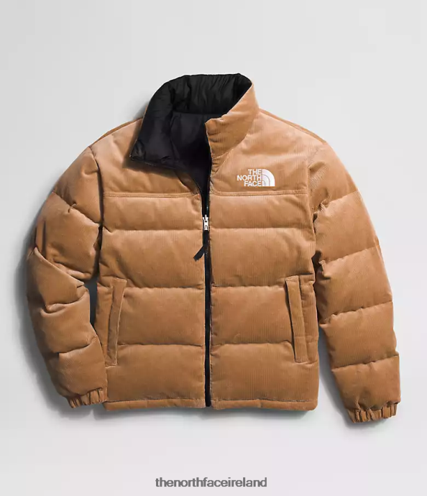 Clothing The North Face Men 92 Reversible Nuptse Jacket Almond Butter/TNF Black 4VP2RZ1203