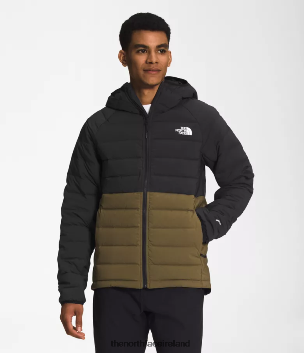 Clothing The North Face Men Belleview Stretch Down Hoodie TNF Black/Military Olive 4VP2RZ920