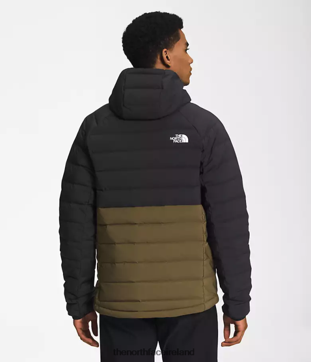 Clothing The North Face Men Belleview Stretch Down Hoodie TNF Black/Military Olive 4VP2RZ920