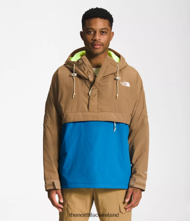 Clothing The North Face Men 78 Low-Fi Hi-Tek Windjammer Utility Brown/Super Sonic Blue 4VP2RZ702