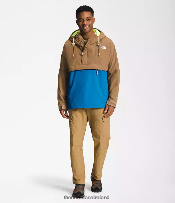 Clothing The North Face Men 78 Low-Fi Hi-Tek Windjammer Utility Brown/Super Sonic Blue 4VP2RZ702