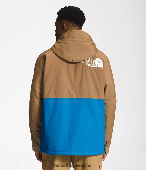 Clothing The North Face Men 78 Low-Fi Hi-Tek Windjammer Utility Brown/Super Sonic Blue 4VP2RZ702