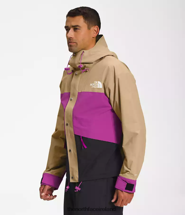 Clothing The North Face Men 86 Retro Mountain Jacket Khaki Stone/Purple Cactus Flower/TNF Black 4VP2RZ1297
