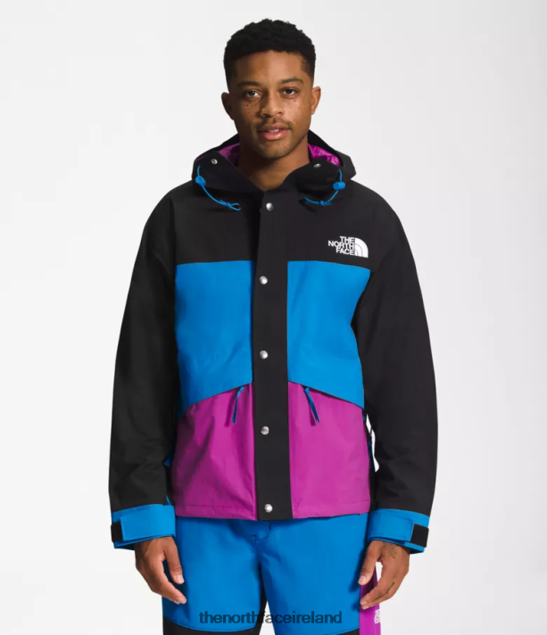Clothing The North Face Men 86 Retro Mountain Jacket TNF Black/Super Sonic Blue/Purple Cactus Flower 4VP2RZ1296