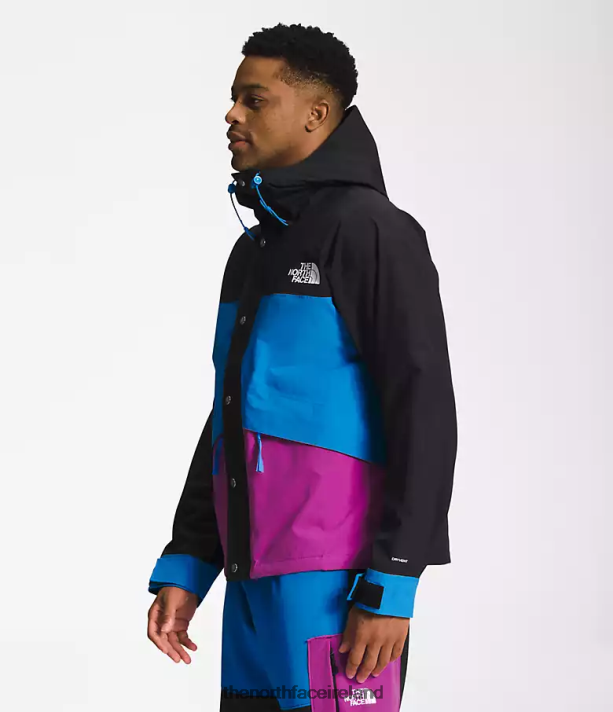 Clothing The North Face Men 86 Retro Mountain Jacket TNF Black/Super Sonic Blue/Purple Cactus Flower 4VP2RZ1296