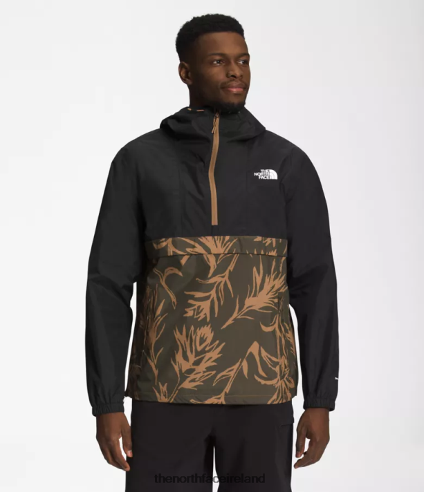 Clothing The North Face Men Antora Anorak TNF Black/Utlity Brown Paint Brush Print 4VP2RZ700