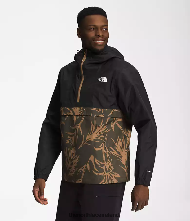 Clothing The North Face Men Antora Anorak TNF Black/Utlity Brown Paint Brush Print 4VP2RZ700