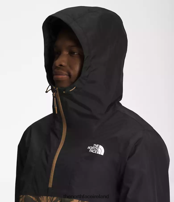 Clothing The North Face Men Antora Anorak TNF Black/Utlity Brown Paint Brush Print 4VP2RZ700