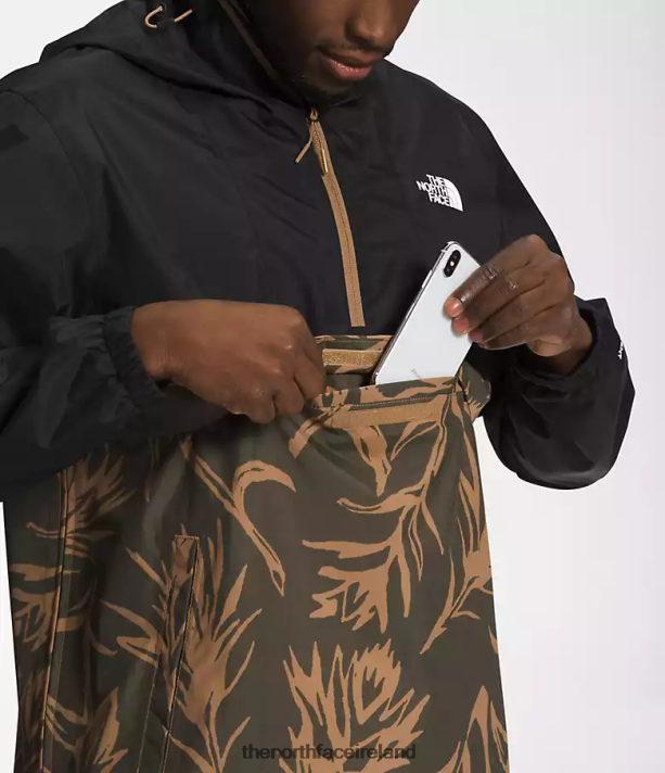 Clothing The North Face Men Antora Anorak TNF Black/Utlity Brown Paint Brush Print 4VP2RZ700