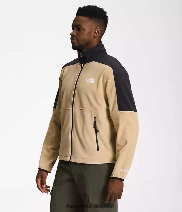 Clothing The North Face Men TNF Polartec 100 Full-Zip Khaki Stone/TNF Black 4VP2RZ483