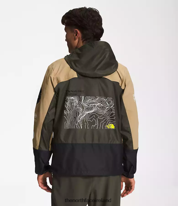 Clothing The North Face Men Trailwear Wind Whistle Jacket Khaki Stone/TNF Black/New Tuape Green 4VP2RZ347