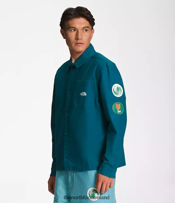 Clothing The North Face Men Valley Shacket Blue Coral 4VP2RZ11