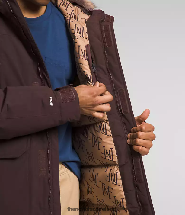 Clothing The North Face Men McMurdo Parka Coal Brown/Almond Butter Monogram Print 4VP2RZ3