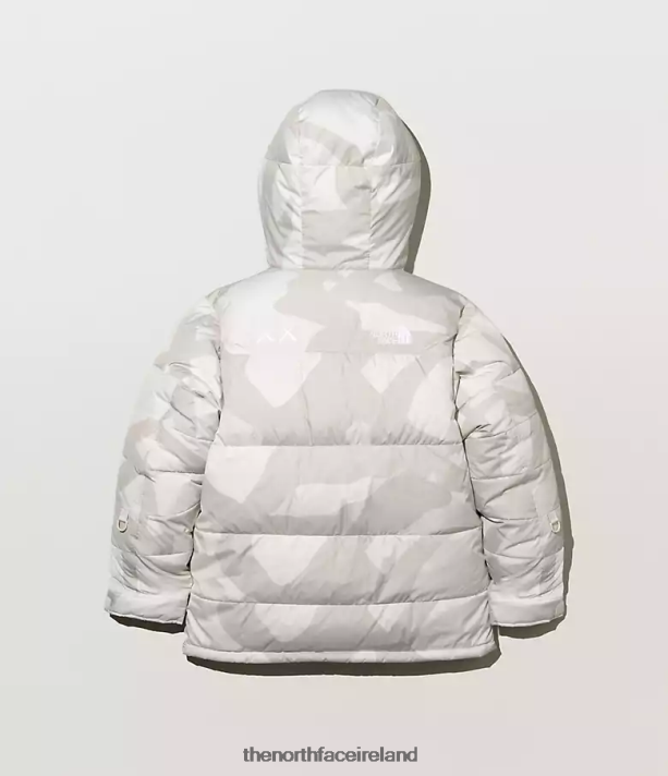 Clothing The North Face Men TNF x KAWS Retro 1994 Himalayan Parka Kw Moonlight Ivory Hym Print 4VP2RZ143