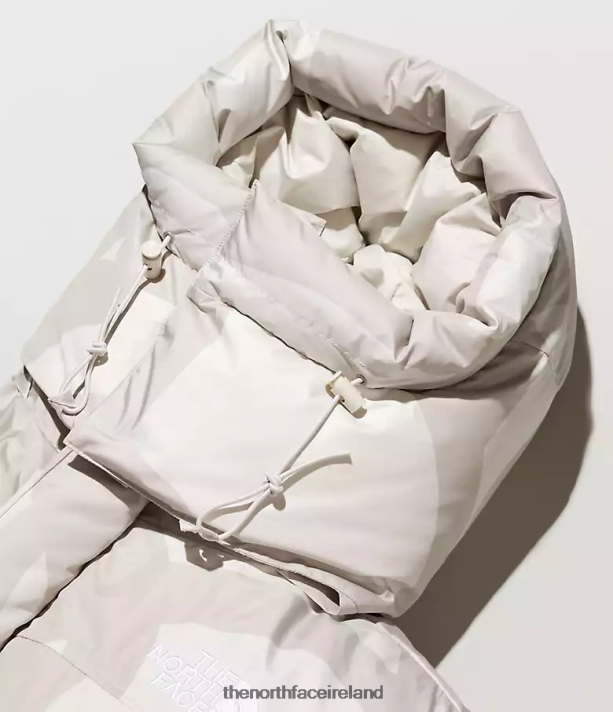 Clothing The North Face Men TNF x KAWS Retro 1994 Himalayan Parka Kw Moonlight Ivory Hym Print 4VP2RZ143