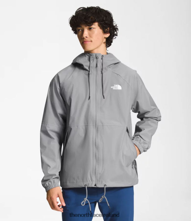 Clothing The North Face Men Antora Rain Hoodie Meld Grey 4VP2RZ1194