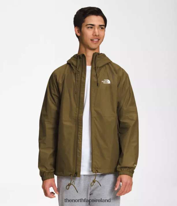 Clothing The North Face Men Antora Rain Hoodie Military Olive 4VP2RZ1197