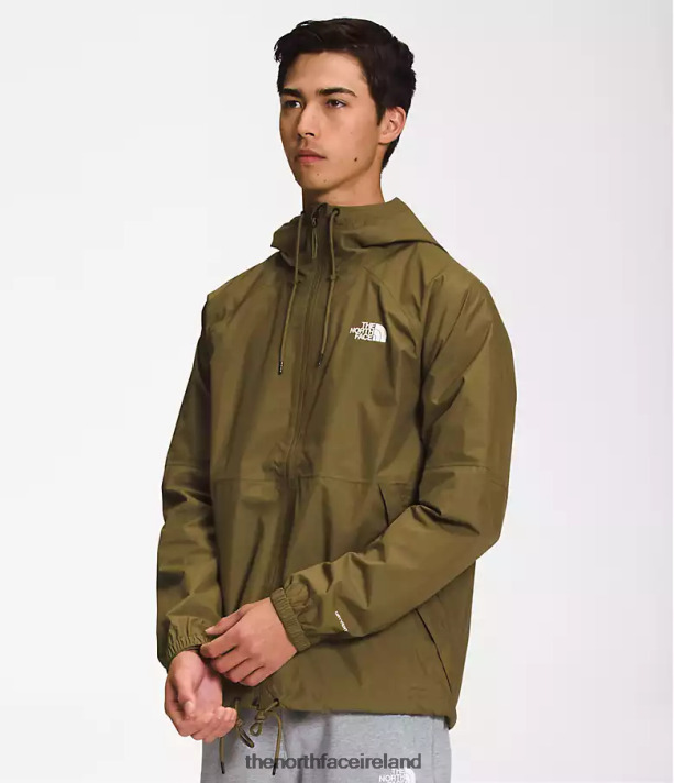 Clothing The North Face Men Antora Rain Hoodie Military Olive 4VP2RZ1197