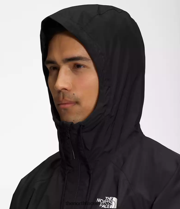 Clothing The North Face Men Antora Rain Hoodie TNF Black/Mineral Gold 4VP2RZ1196