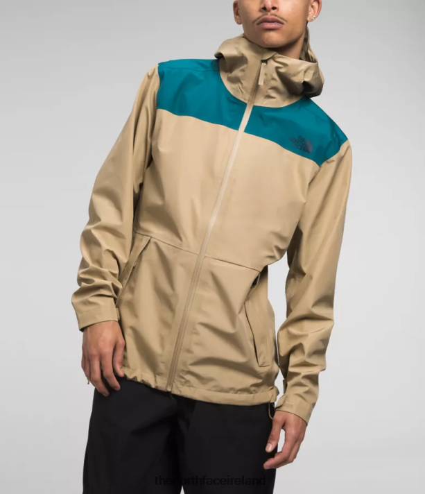 Clothing The North Face Men Dryzzle FUTURELIGHT Jacket Blue Coral/Khaki Stone 4VP2RZ1117