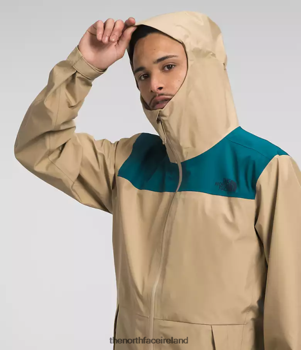 Clothing The North Face Men Dryzzle FUTURELIGHT Jacket Blue Coral/Khaki Stone 4VP2RZ1117