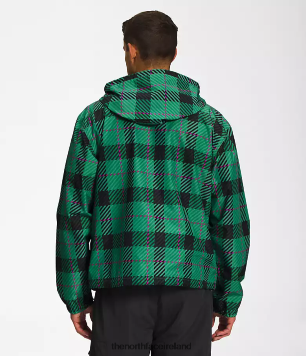 Clothing The North Face Men M66 Utility Rain Jacket Deep Grass Green Plaid 4VP2RZ295