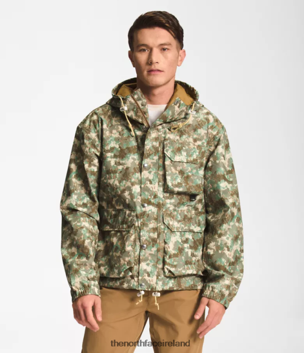 Clothing The North Face Men M66 Utility Rain Jacket Military Olive StippLED Camo Print 4VP2RZ296