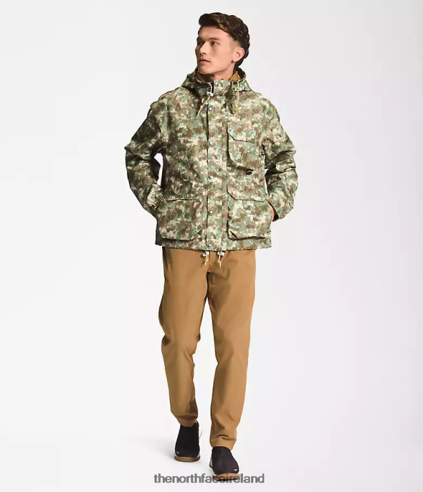 Clothing The North Face Men M66 Utility Rain Jacket Military Olive StippLED Camo Print 4VP2RZ296