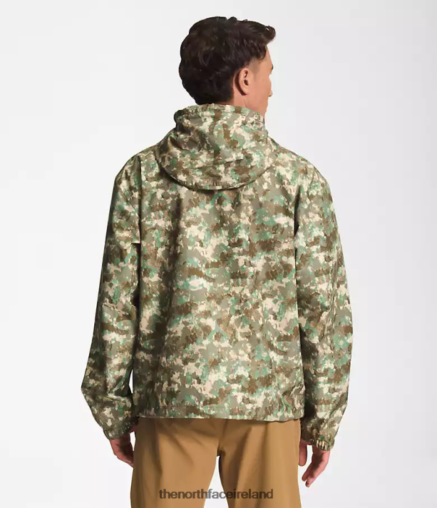 Clothing The North Face Men M66 Utility Rain Jacket Military Olive StippLED Camo Print 4VP2RZ296