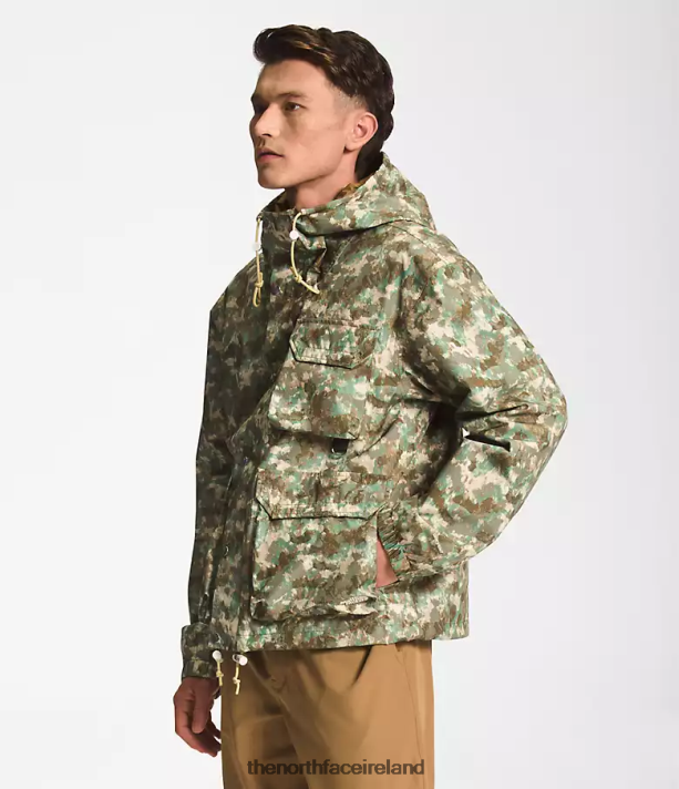 Clothing The North Face Men M66 Utility Rain Jacket Military Olive StippLED Camo Print 4VP2RZ296