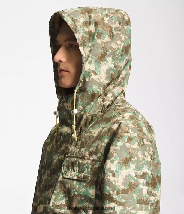 Clothing The North Face Men M66 Utility Rain Jacket Military Olive StippLED Camo Print 4VP2RZ296