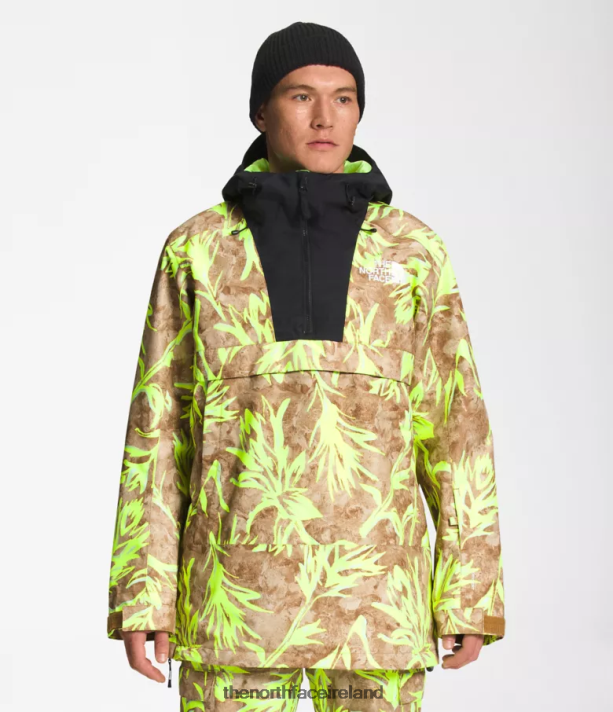 Clothing The North Face Men Silvani Anorak Utility Brown Paintbrush Print/TNF Black 4VP2RZ1121