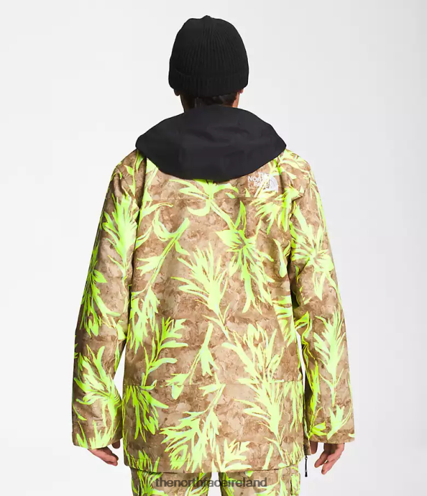 Clothing The North Face Men Silvani Anorak Utility Brown Paintbrush Print/TNF Black 4VP2RZ1121