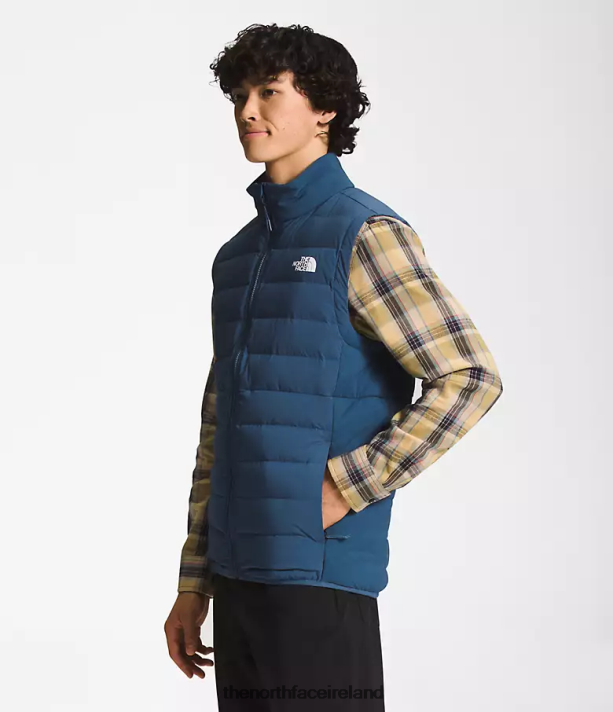Clothing The North Face Men Belleview Stretch Down Vest Shady Blue 4VP2RZ1034