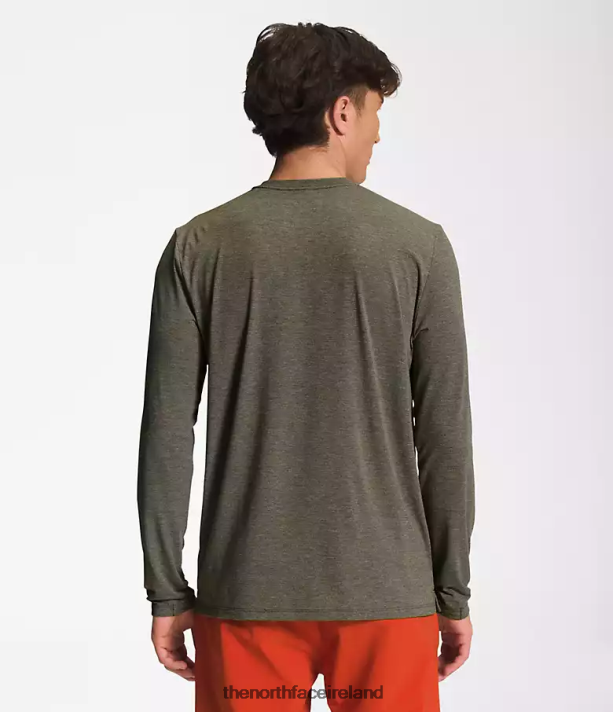 Clothing The North Face Men Wander Long-Sleeve New Taupe Green Heather 4VP2RZ25