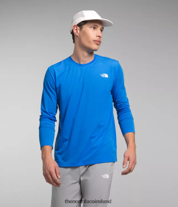 Clothing The North Face Men Wander Long-Sleeve Optic Blue 4VP2RZ22