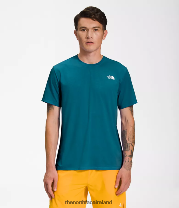 Clothing The North Face Men Wander Short-Sleeve Blue Coral 4VP2RZ1260