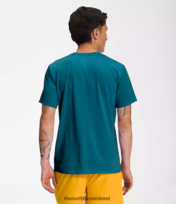 Clothing The North Face Men Wander Short-Sleeve Blue Coral 4VP2RZ1260