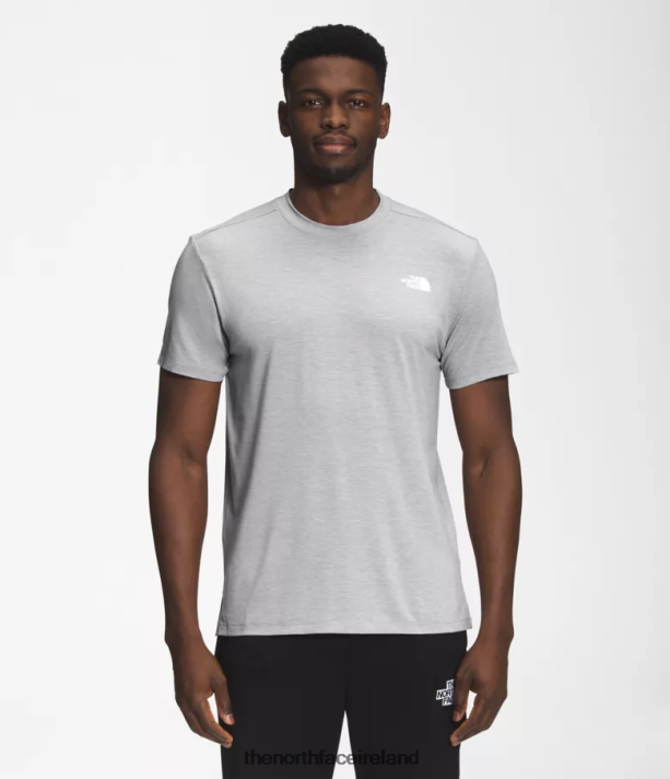 Clothing The North Face Men Wander Short-Sleeve Meld Grey Heather 4VP2RZ1256