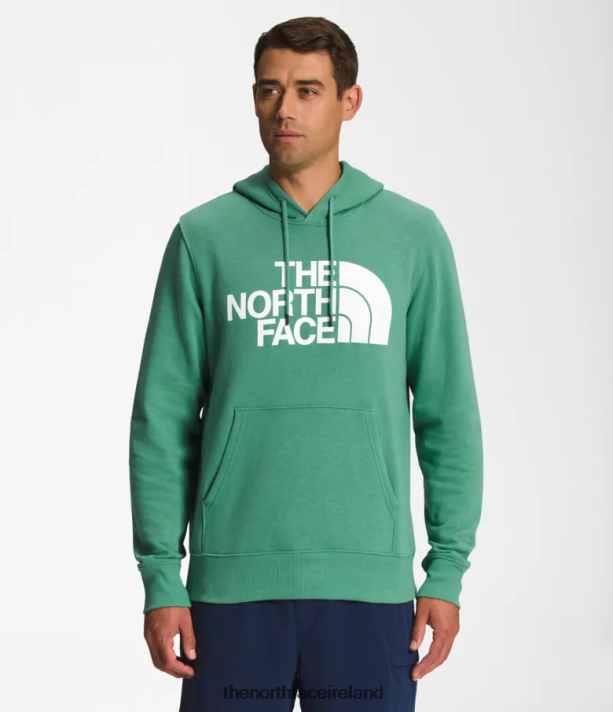 Clothing The North Face Men Half Dome Pullover Hoodie Deep Grass Green/TNF White 4VP2RZ109